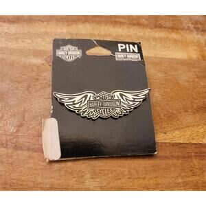 Harley wings motorcycle vest jacket pin